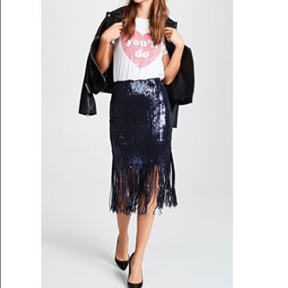 Endless Rose Sequin Fringed Skirt - Picture 4 of 8